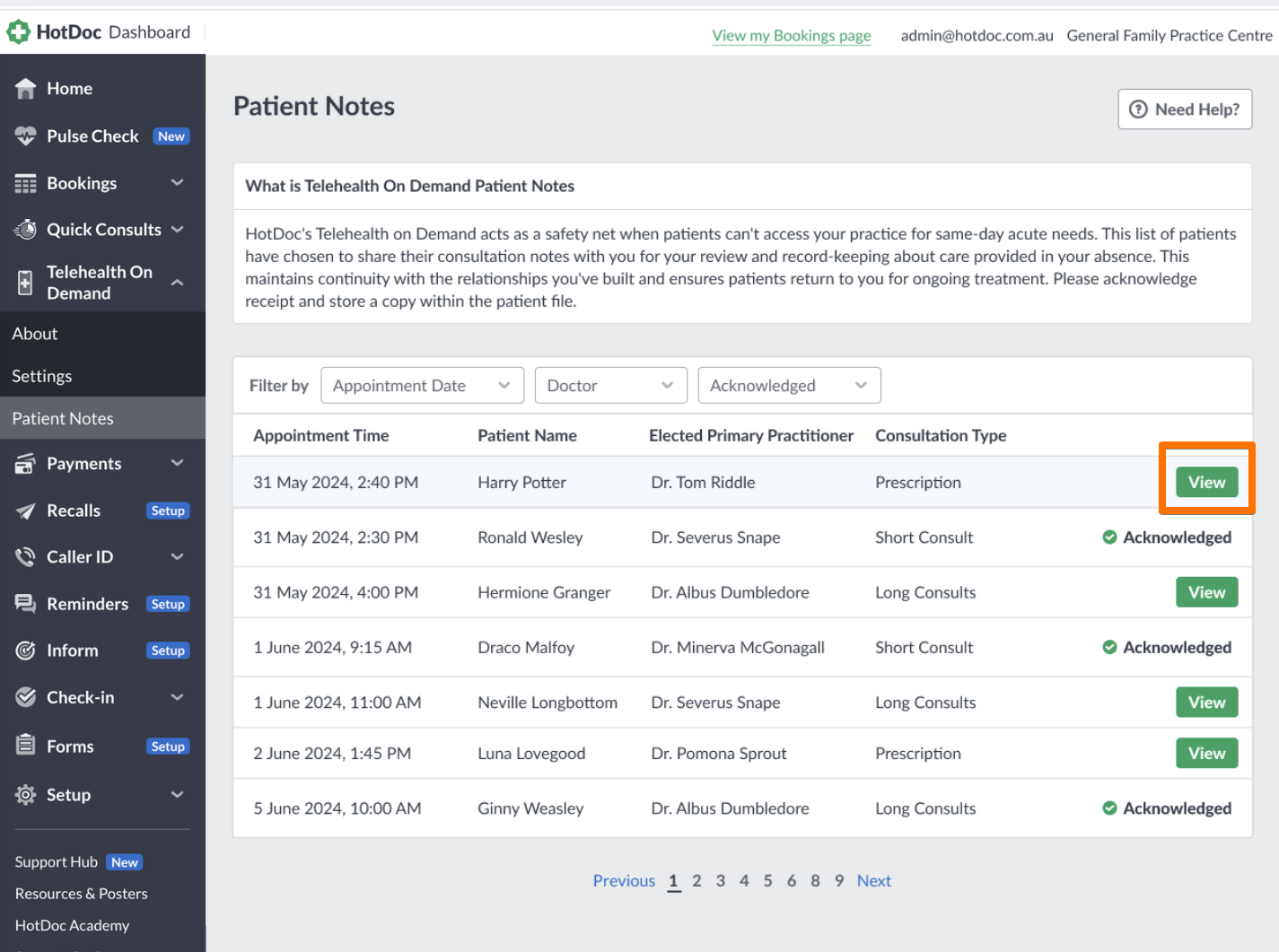 How Do I Action Patient Notes from a Telehealth On Demand Appointment ...