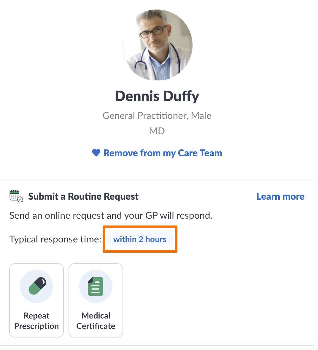 Monosnap Dennis Duffy - Doctor - HotDoc …linic - Book Online with HotDoc 2026-06-24 10-16-49.png