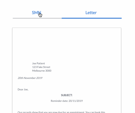 Official Reminder Letter Format from support.hotdoc.com.au